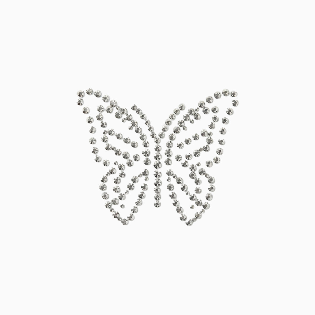 Silver Butterfly Rhinestone