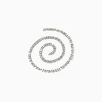 Silver Spiral Rhinestone