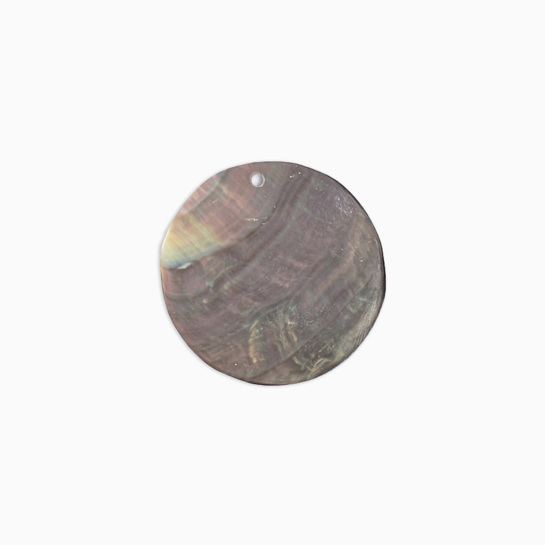 Brown Mother of Pearl Large Circle Button