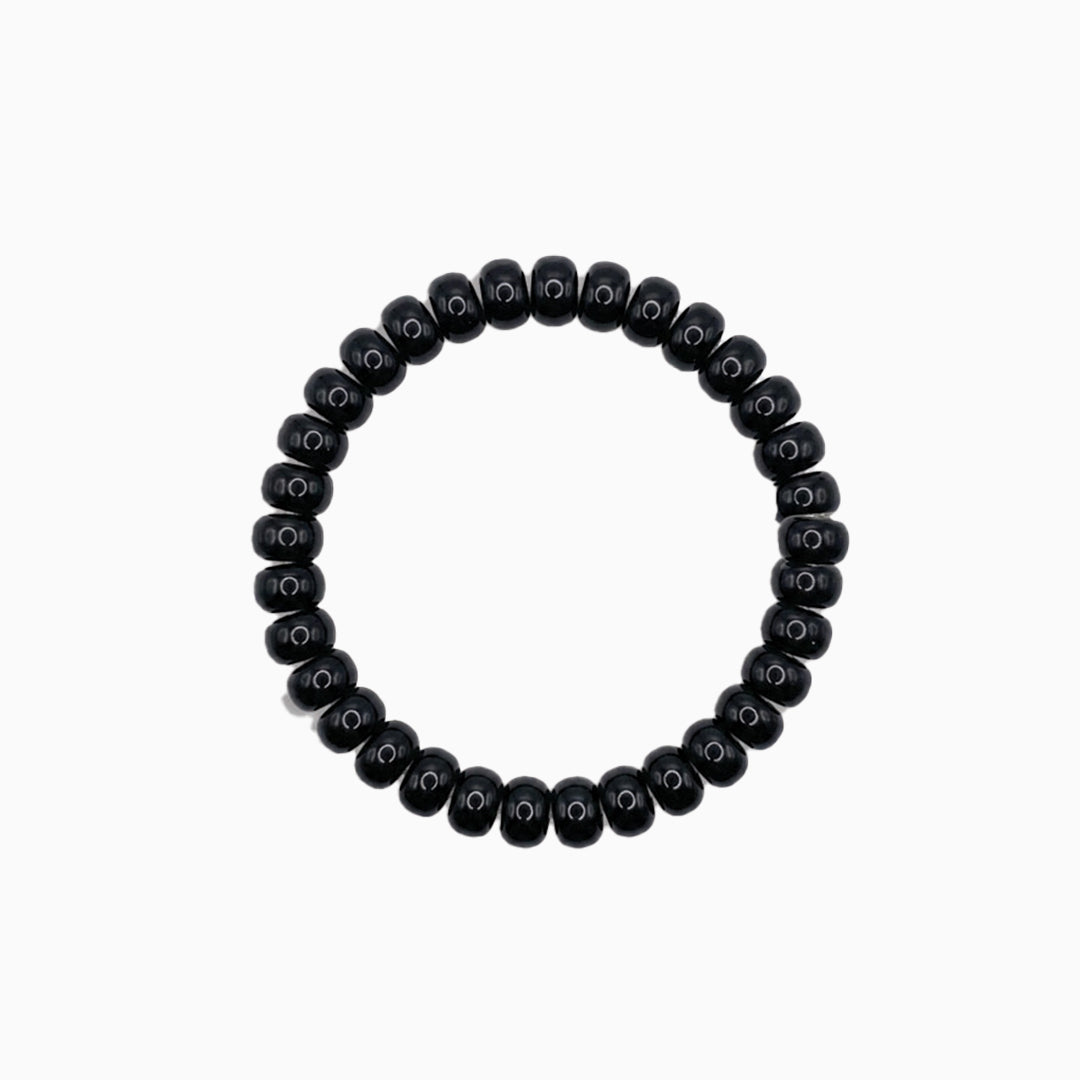 Black Mini Glass Beads