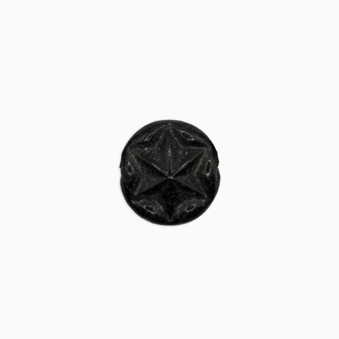 Black Star Oval Bead