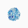 Ombre Blue Glass Beads