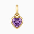Gold February Charm