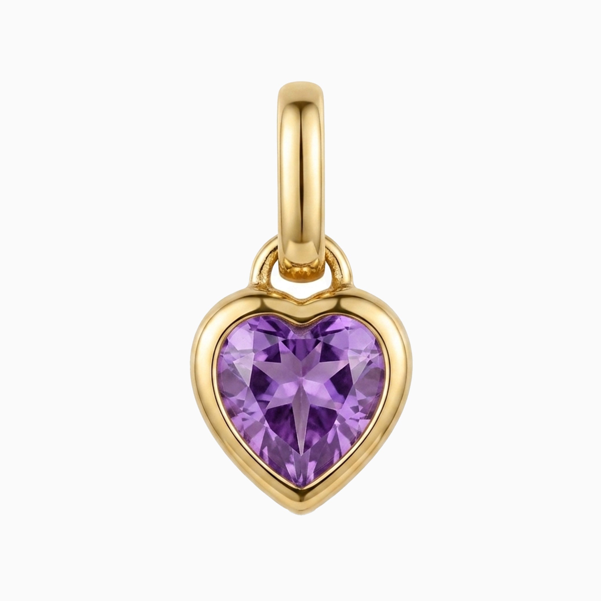 Gold February Charm