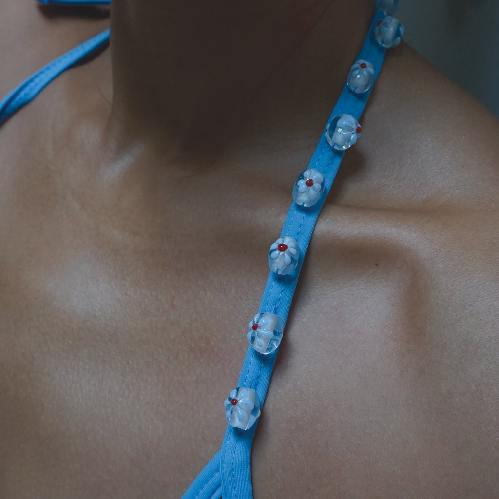 Sky Flower Glass Beads