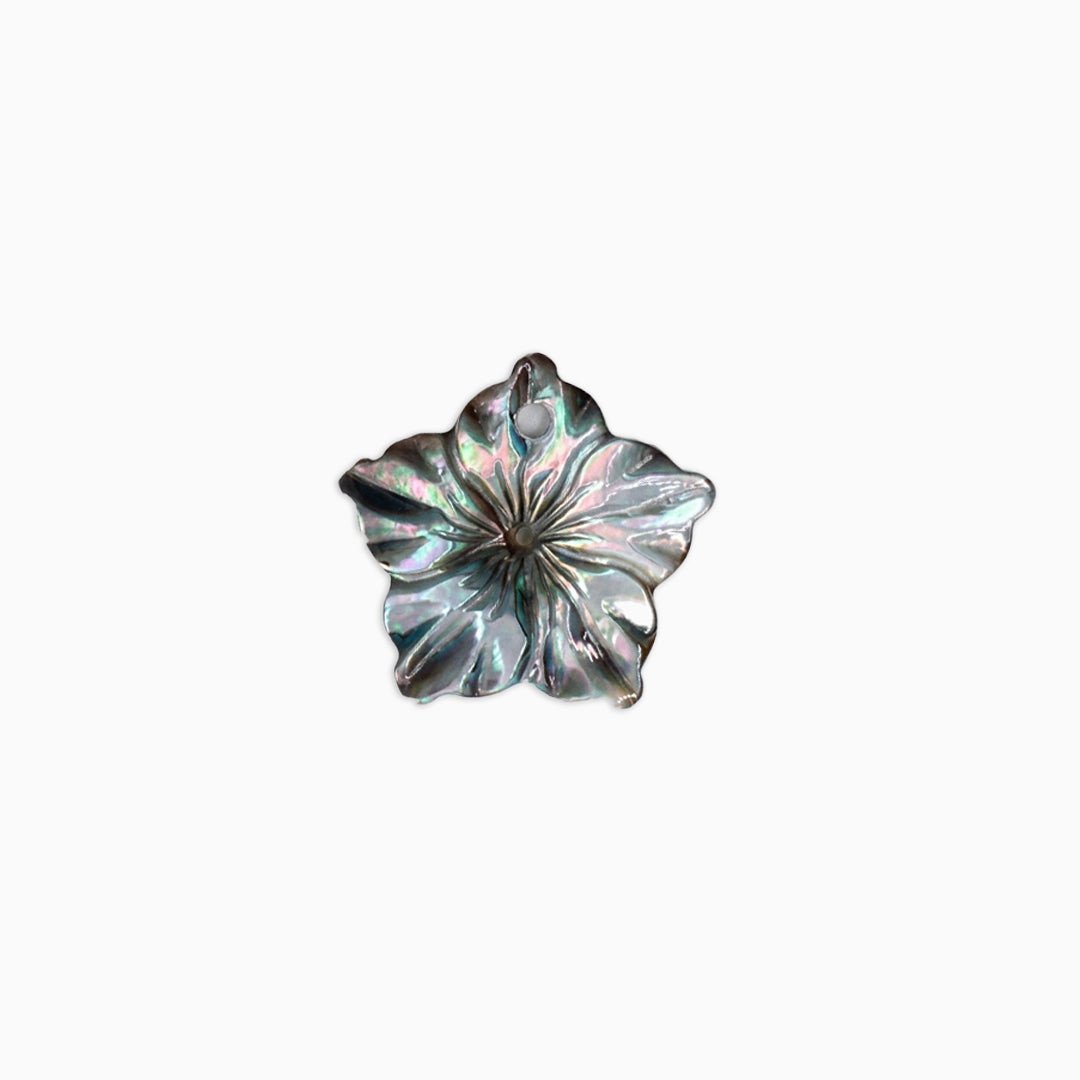 Brown Mother of Pearl Flower Button