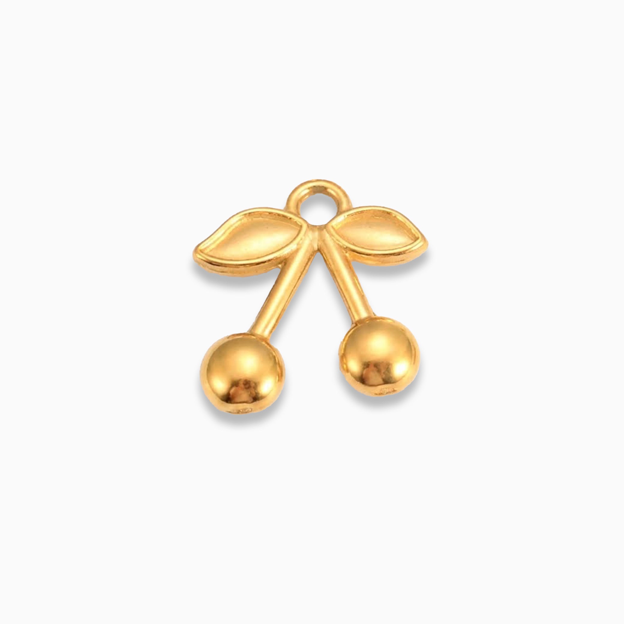 Gold Cherry Charm