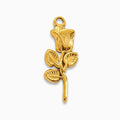 Gold Rose Charm