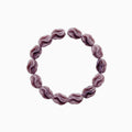 Mauve Abstract Glass Beads