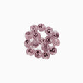 Mauve Swirl Glass Beads