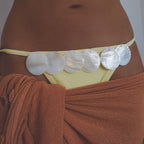 White Mother of Pearl Large Circle Button