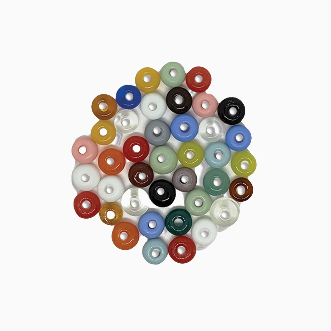 Rainbow Glass Beads