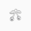 Silver Cherry Charm