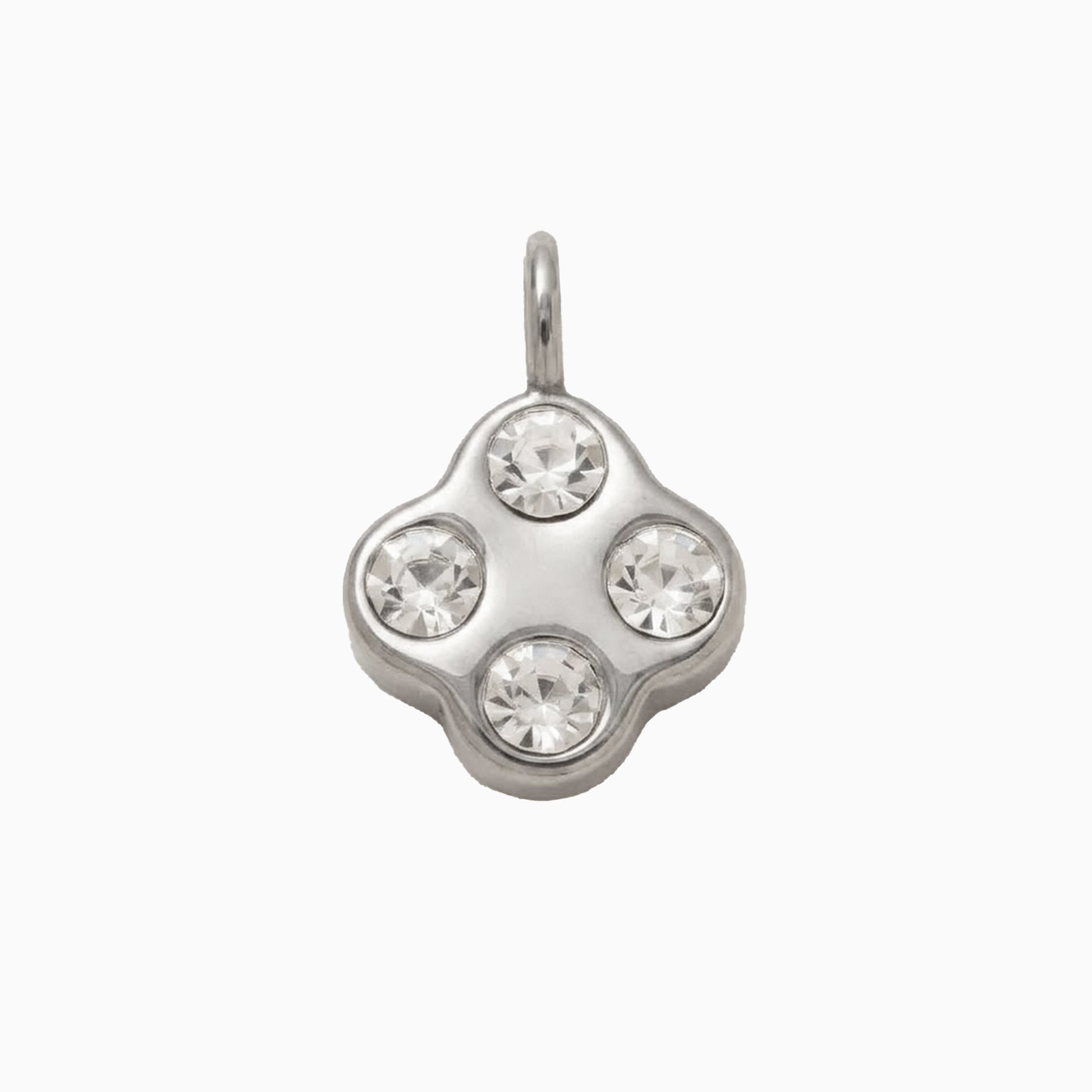 Silver Chunky Clove Charm