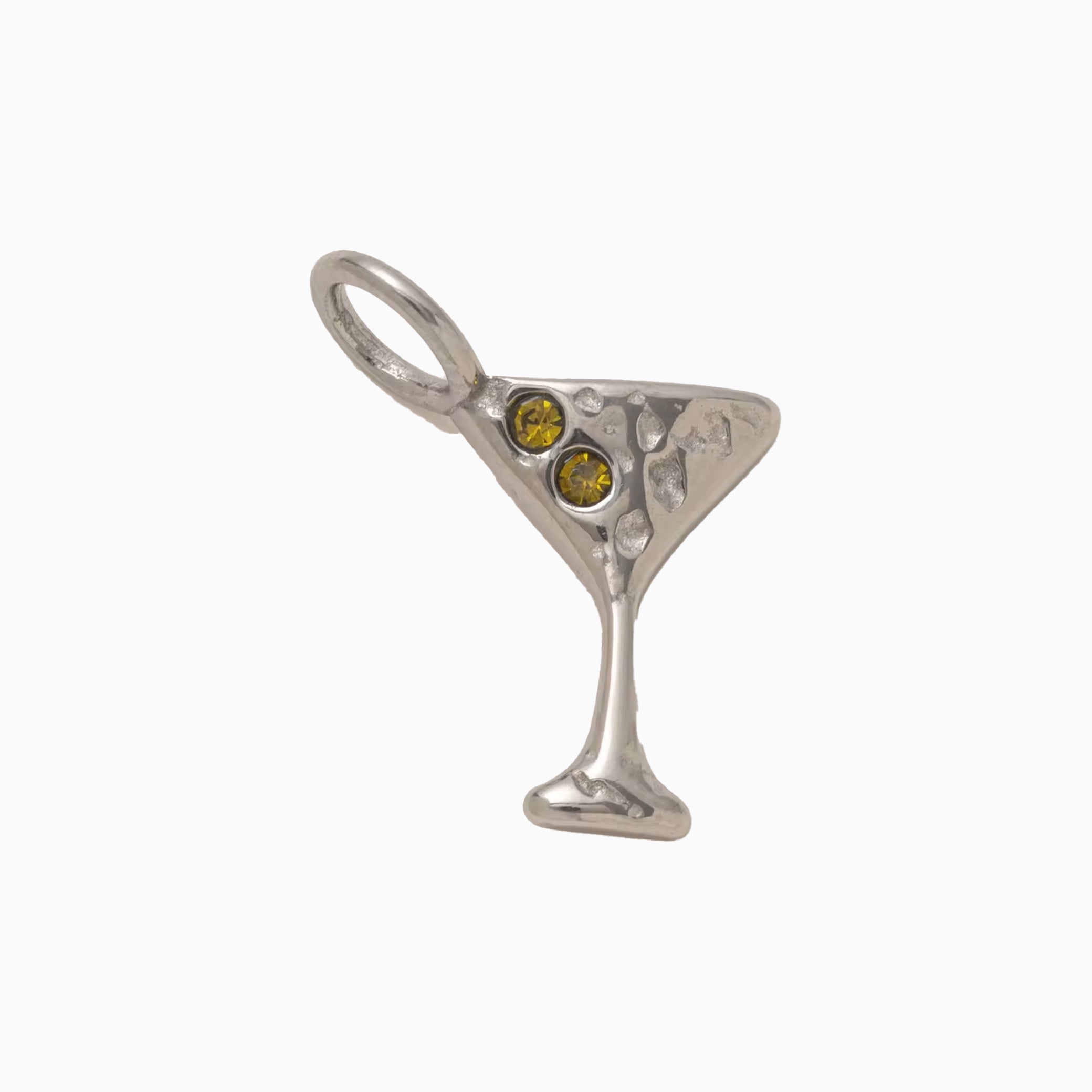 Silver Chunky Martini Charm