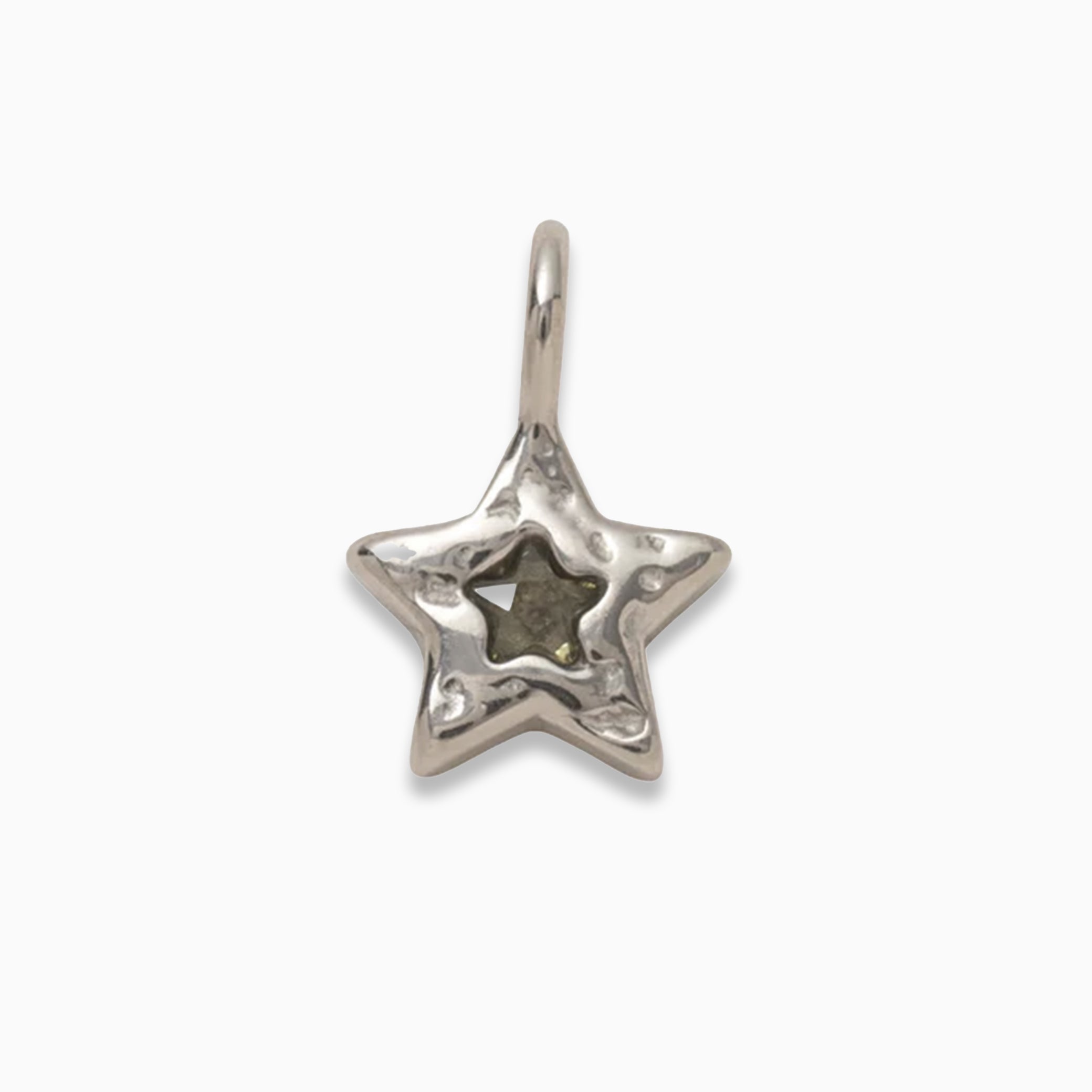 Silver Chunky Star Charm
