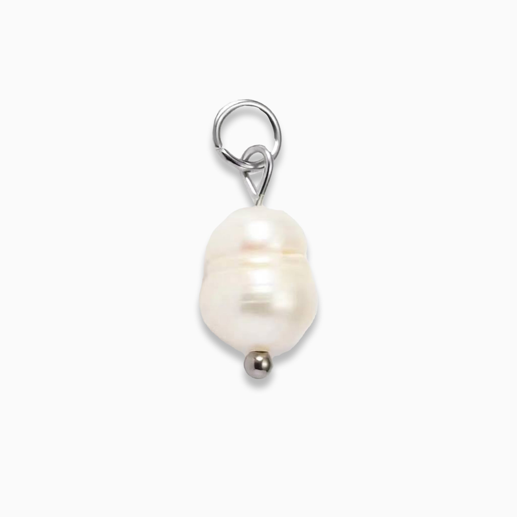 Silver Pearl Charm