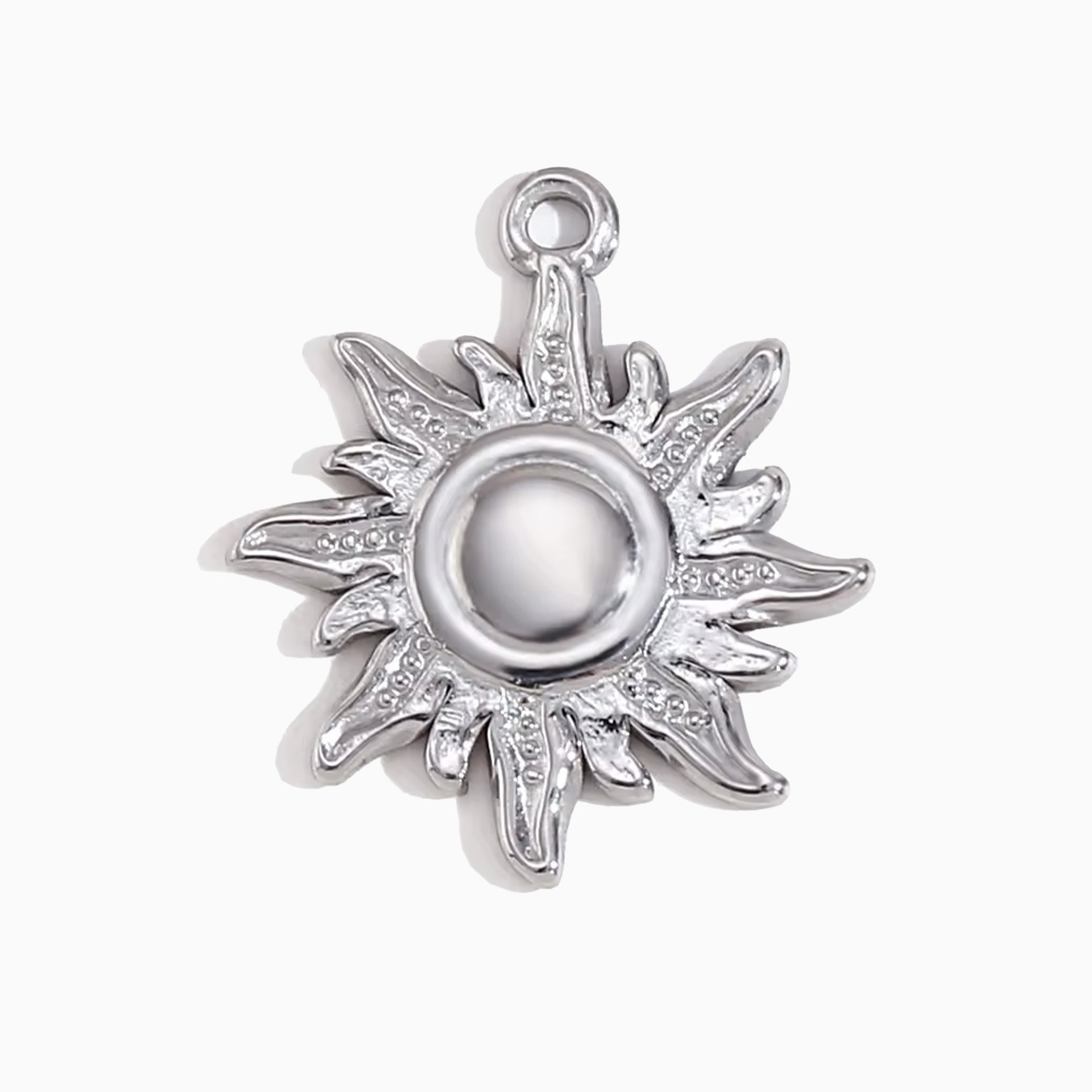 Silver Sunray Charm