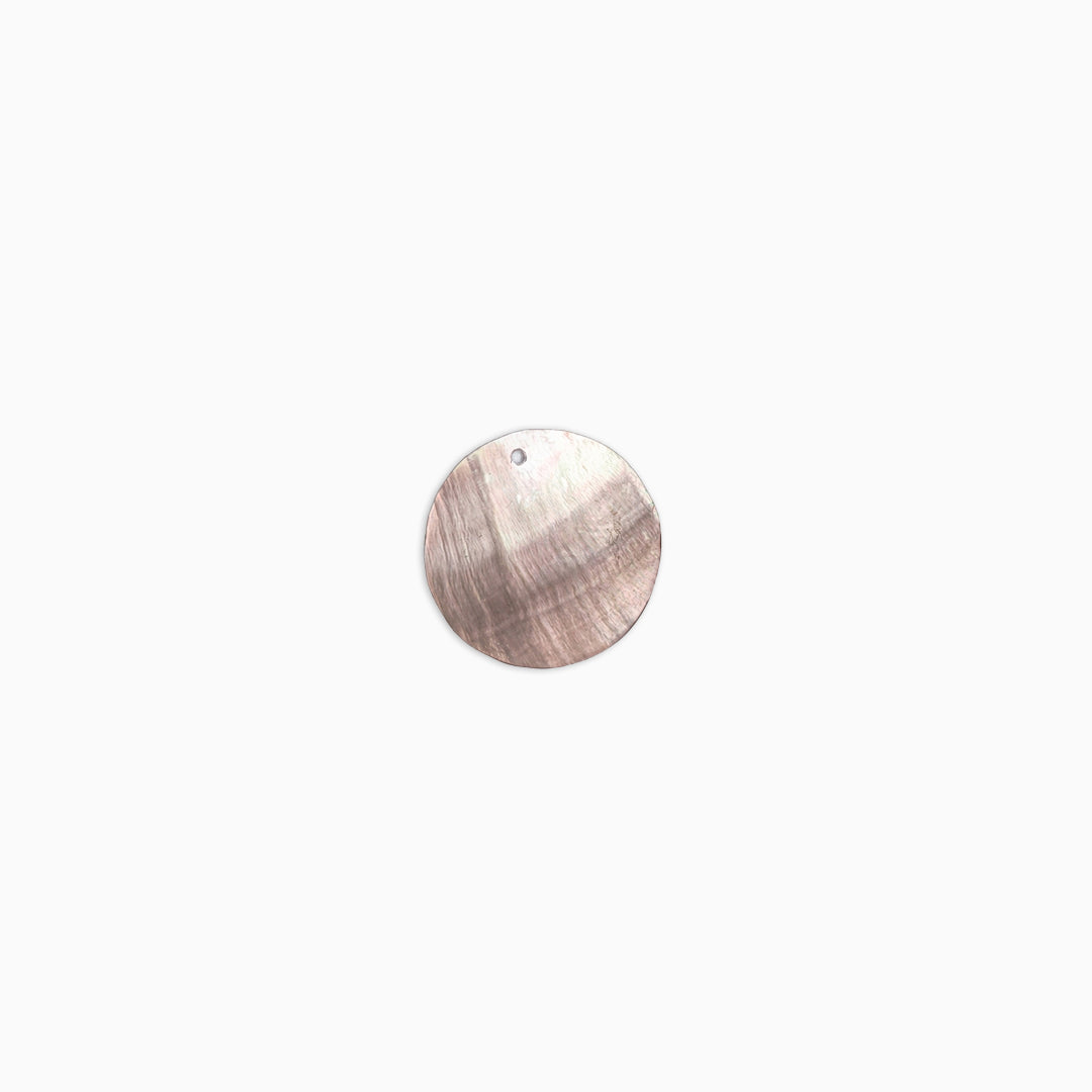 Brown Mother of Pearl Small Circle Button