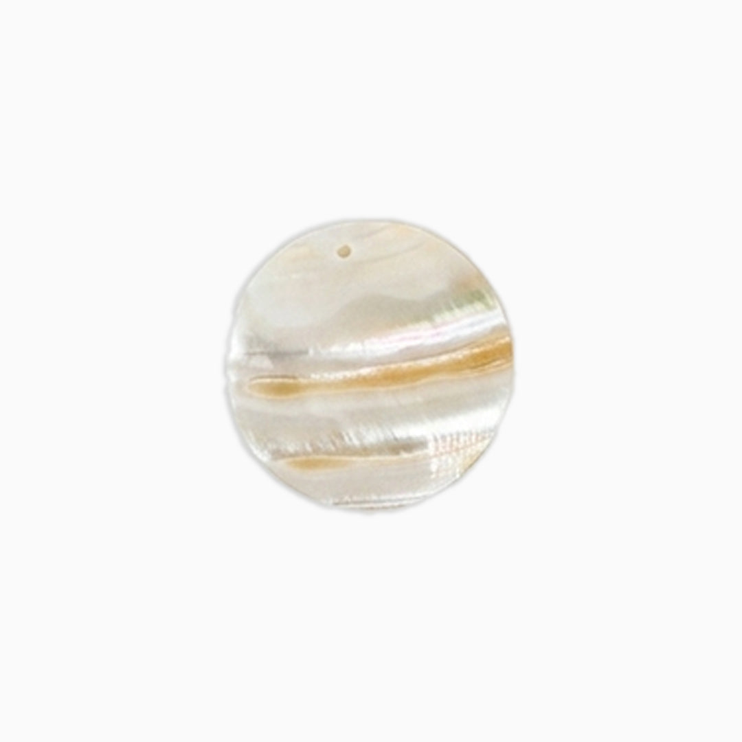 White Mother of Pearl Large Circle Button