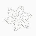 Silver Orchid Rhinestone