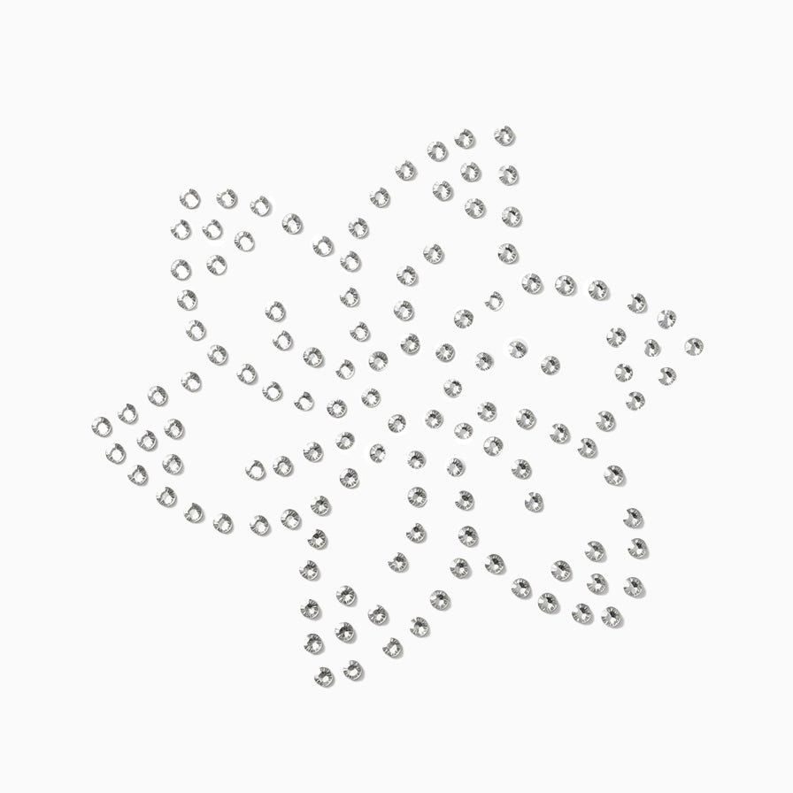 Silver Orchid Rhinestone