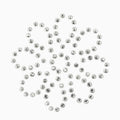 Silver Peony Rhinestone